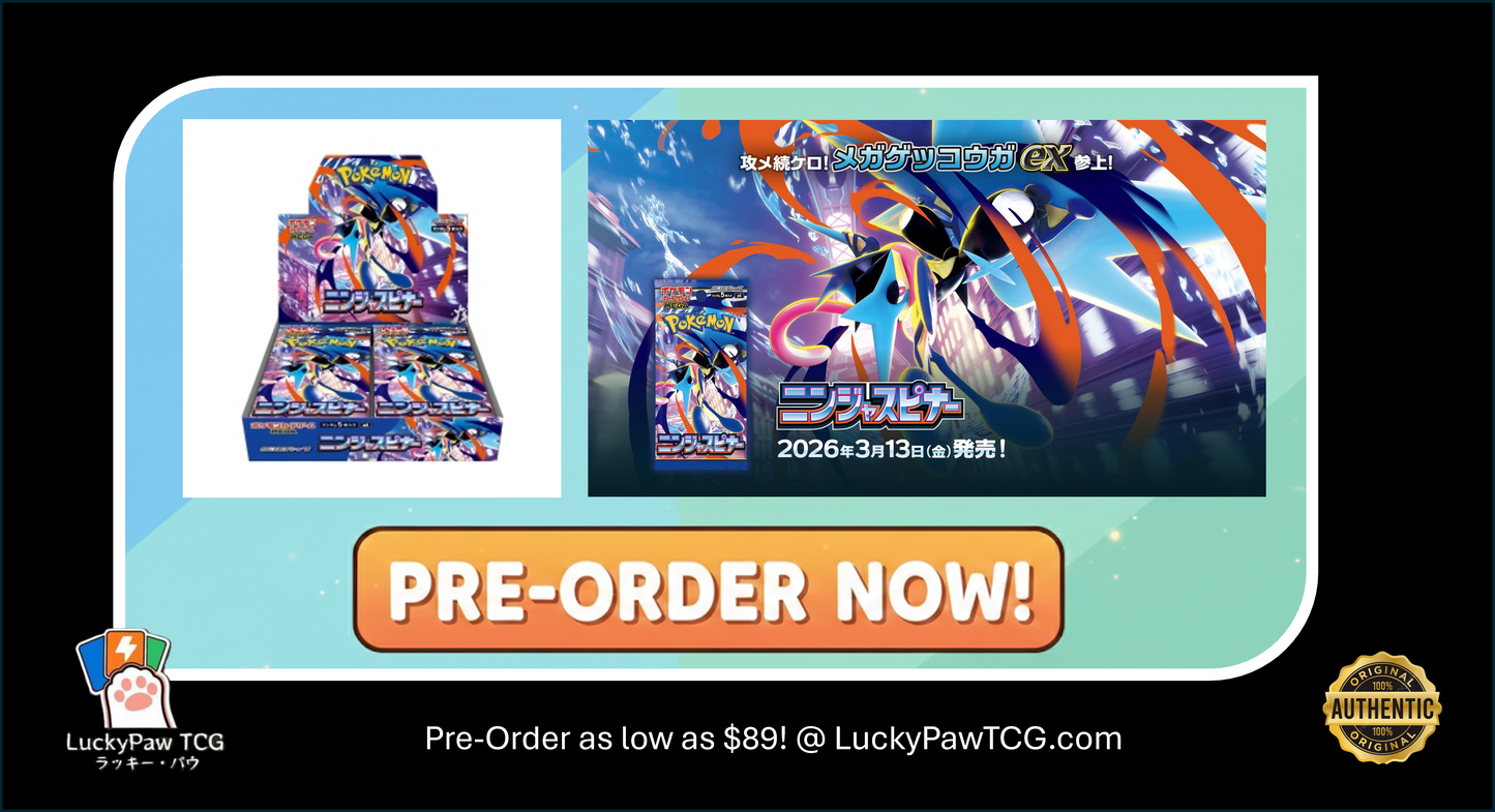 [Pre-order] Ninja Spinner | Japanese Pokemon Card M4 Booster Box  [Factory Seal]