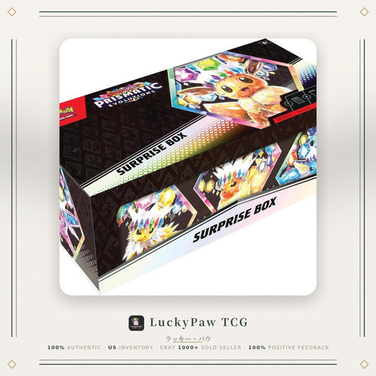 Pokemon Scarlet & Violet Prismatic Evolutions Surprise Box