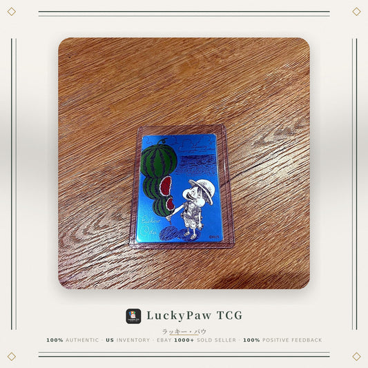 ONE PIECE NatsuComi 2026 Luffy Watermelon Metakira Promo Card Shueisha JP US